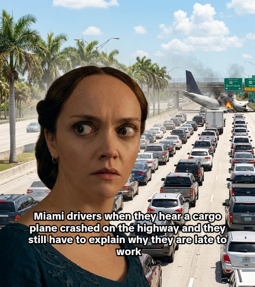 Cargo Plane Crashes at Miami Airport, Striking Vehicles