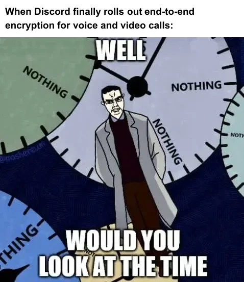 Discord enables end-to-end encrypted voice and video calling for every user